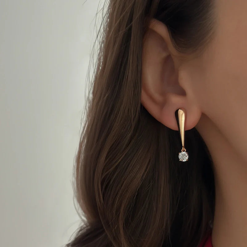 Diamond Drop Studs
