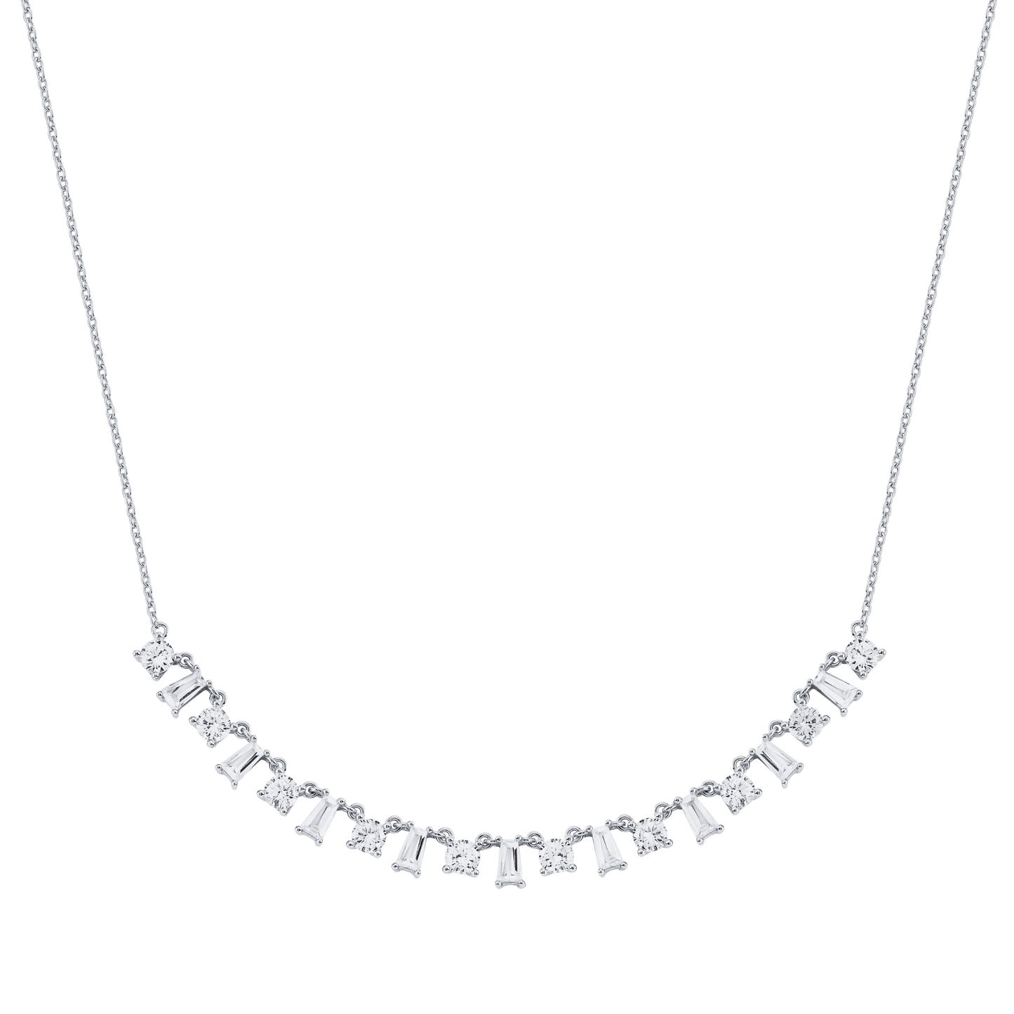 Dundee | Srebrny łańcuszek 925 z cyrkonią 5A 1