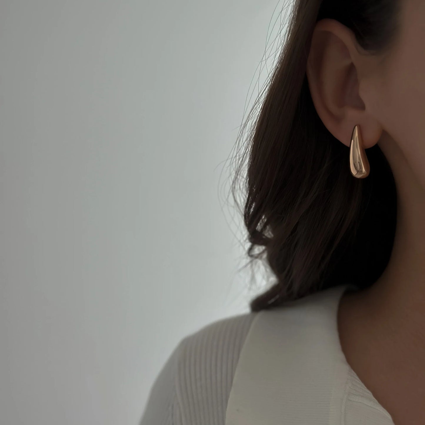 Slim Teardrop Studs