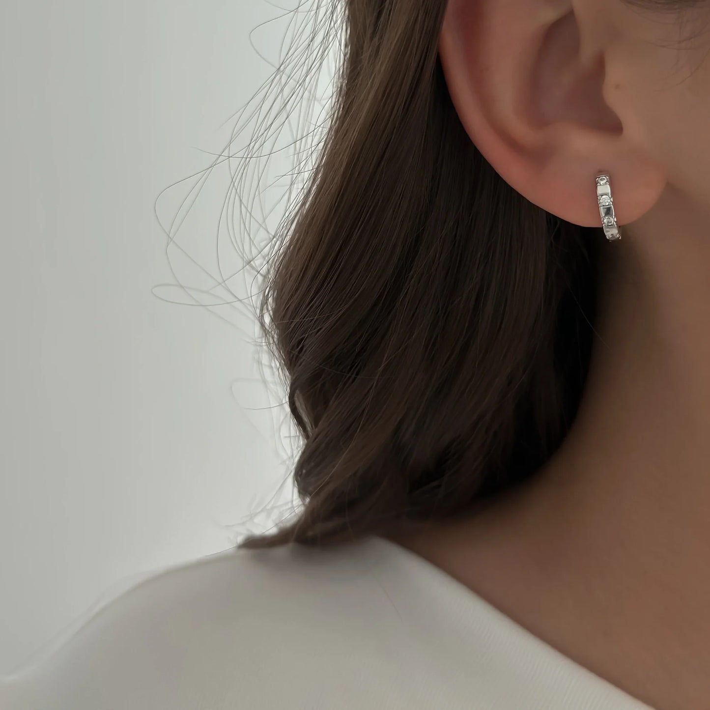 Kolczyki koła Odwaga – srebro