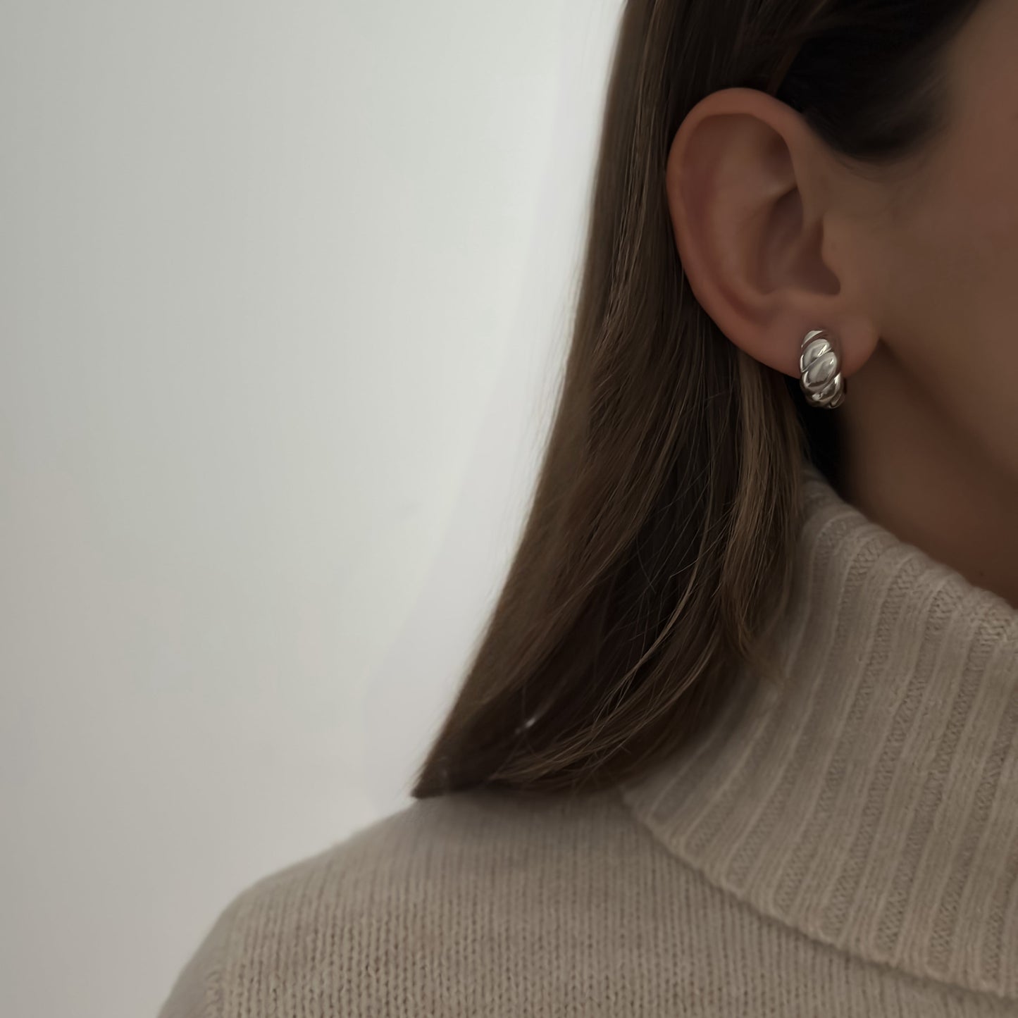 Kolczyki koła Świt – srebro