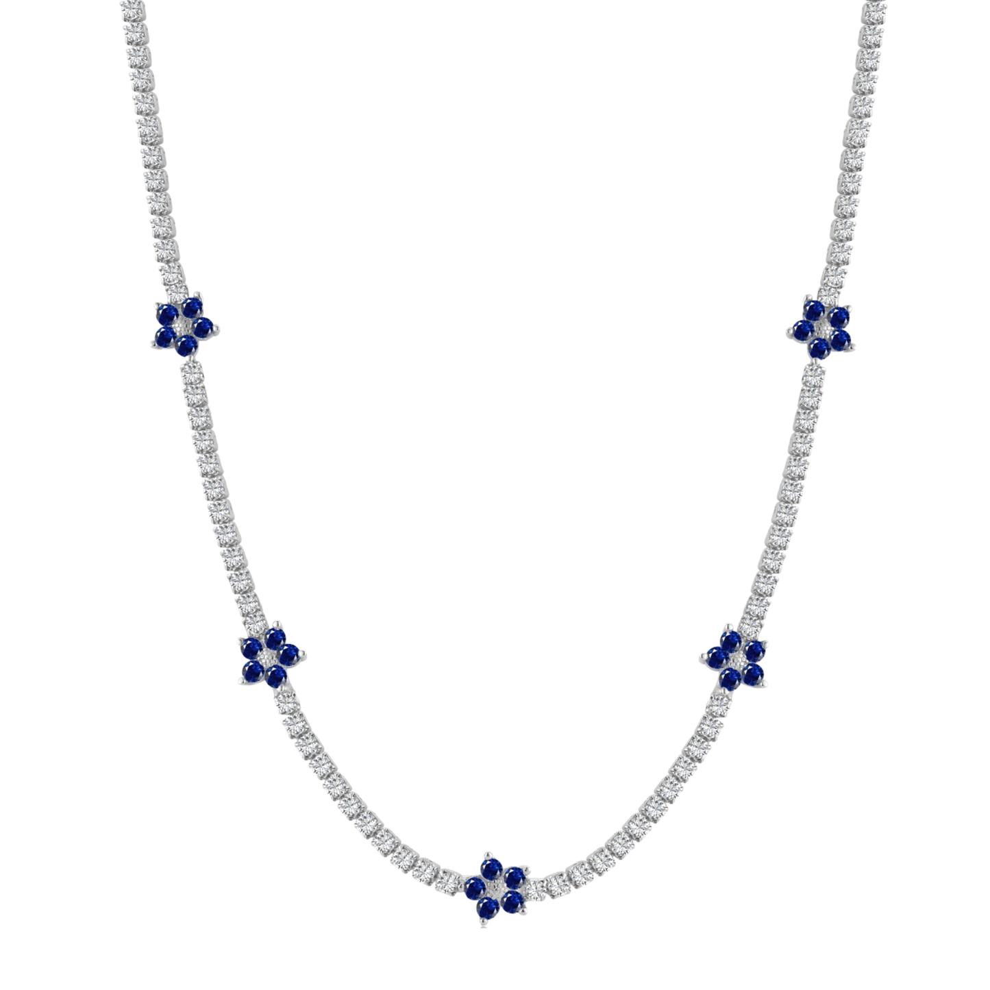 Naszyjnik Kwiatowy Srebrny 925 | Elegancki Design 0.015 kg 1