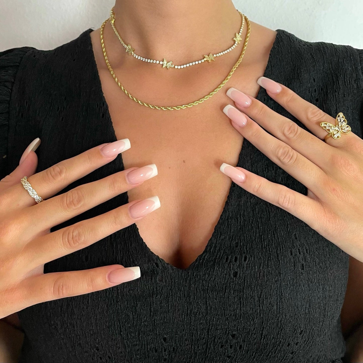 Naszyjnik motyl | Platerowany złotem 18-karatowym 0.02kg 3