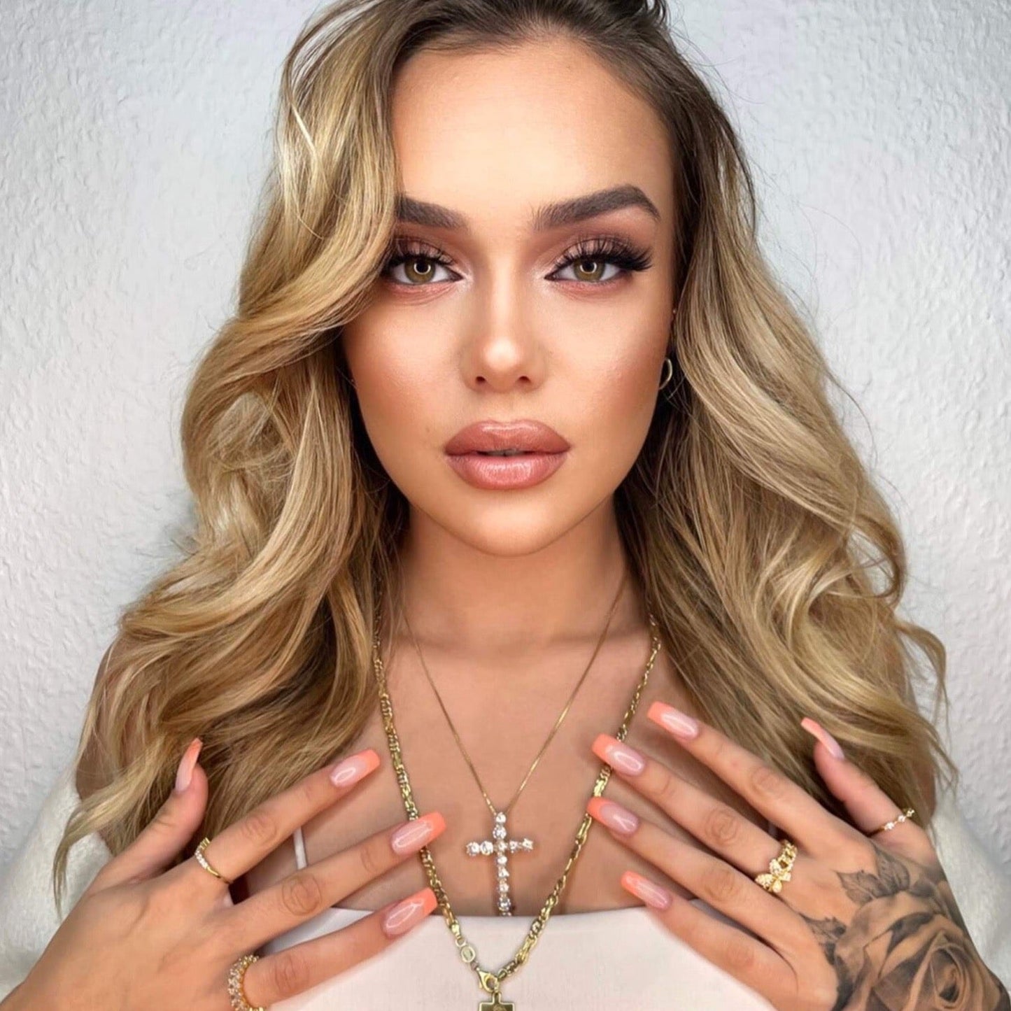 Naszyjnik z krzyżem | Platerowany złotem 18-karatowym 3