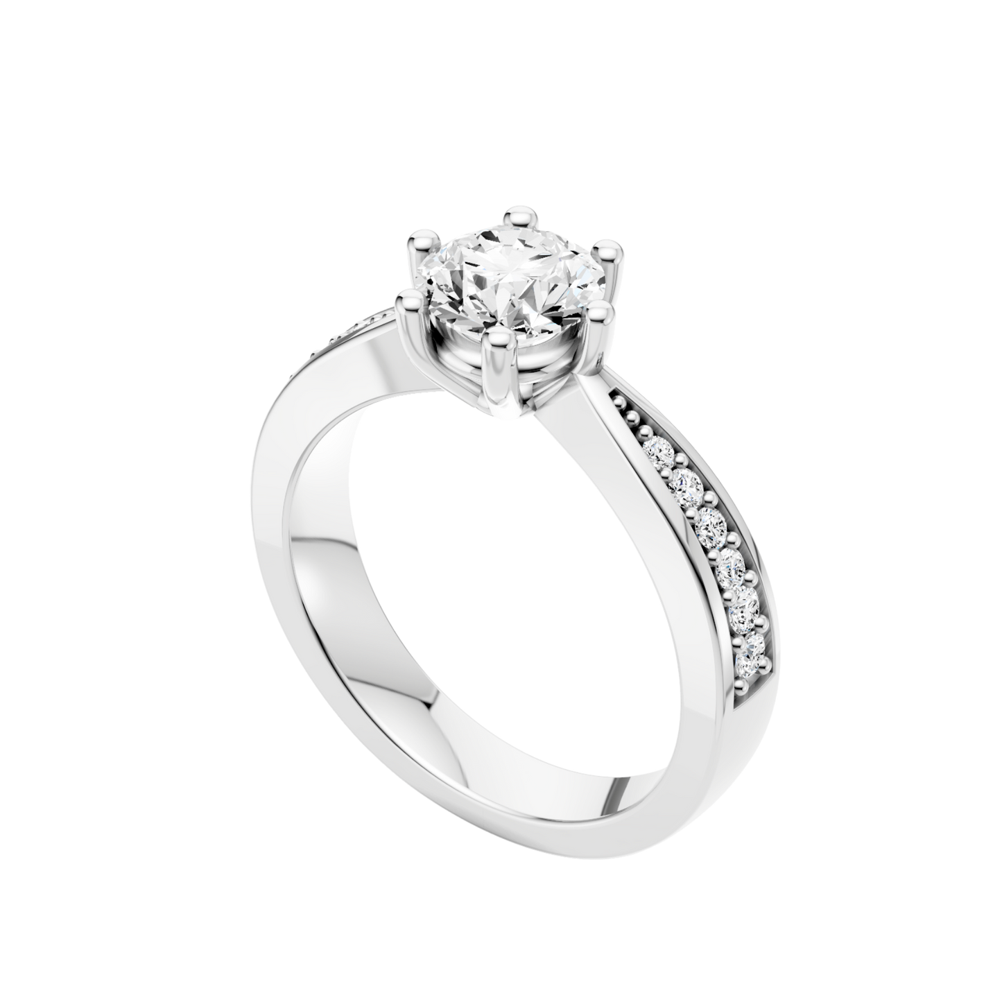 Pierścionek Zaręczynowy Silea | Klasyczna Elegancja Z Diamentem 0,5 kg 3