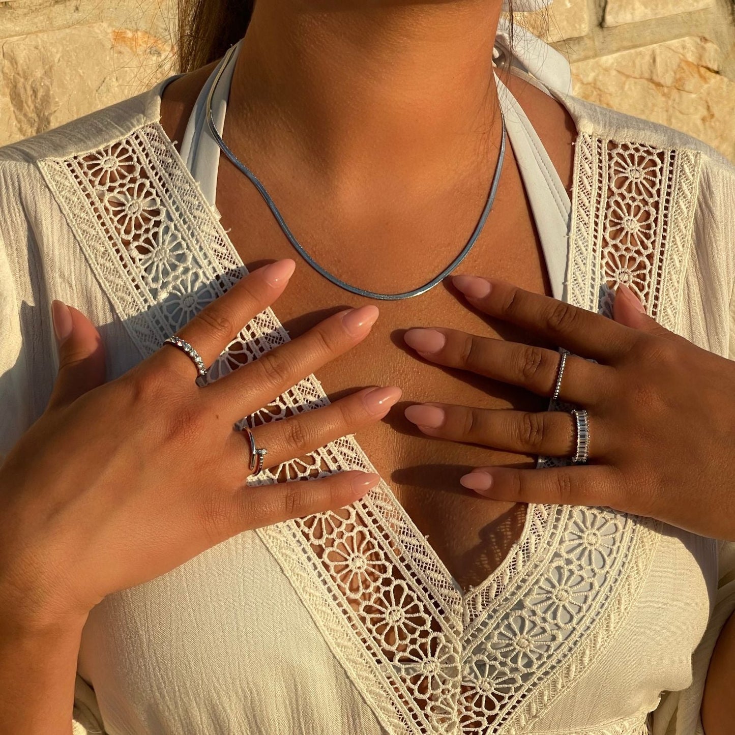 Pierścionek ze srebra 925 | Elegancka powłoka złota 18-karatowego 4