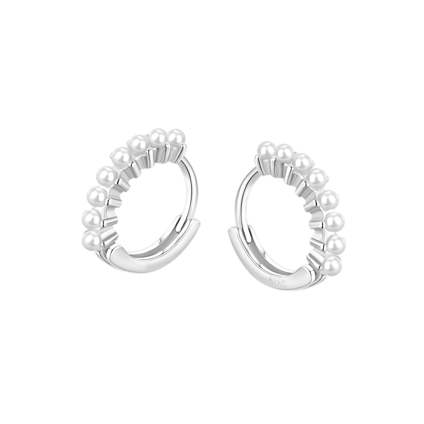 Srebrne Kolczyki 925 | Elegancki Design 1 cm | Waga 0.005 kg 1