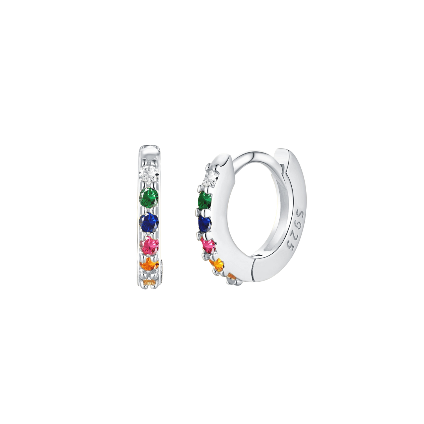 Srebrny Kolczyk 925 | Złocona Powłoka 0,9 kg 1