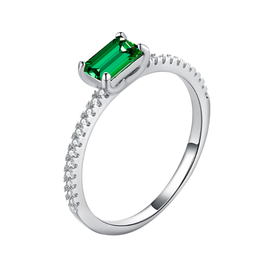 Srebrny Pierścionek Z Cyrkoniami 0.01 Kg | Elegancki Design 925 5