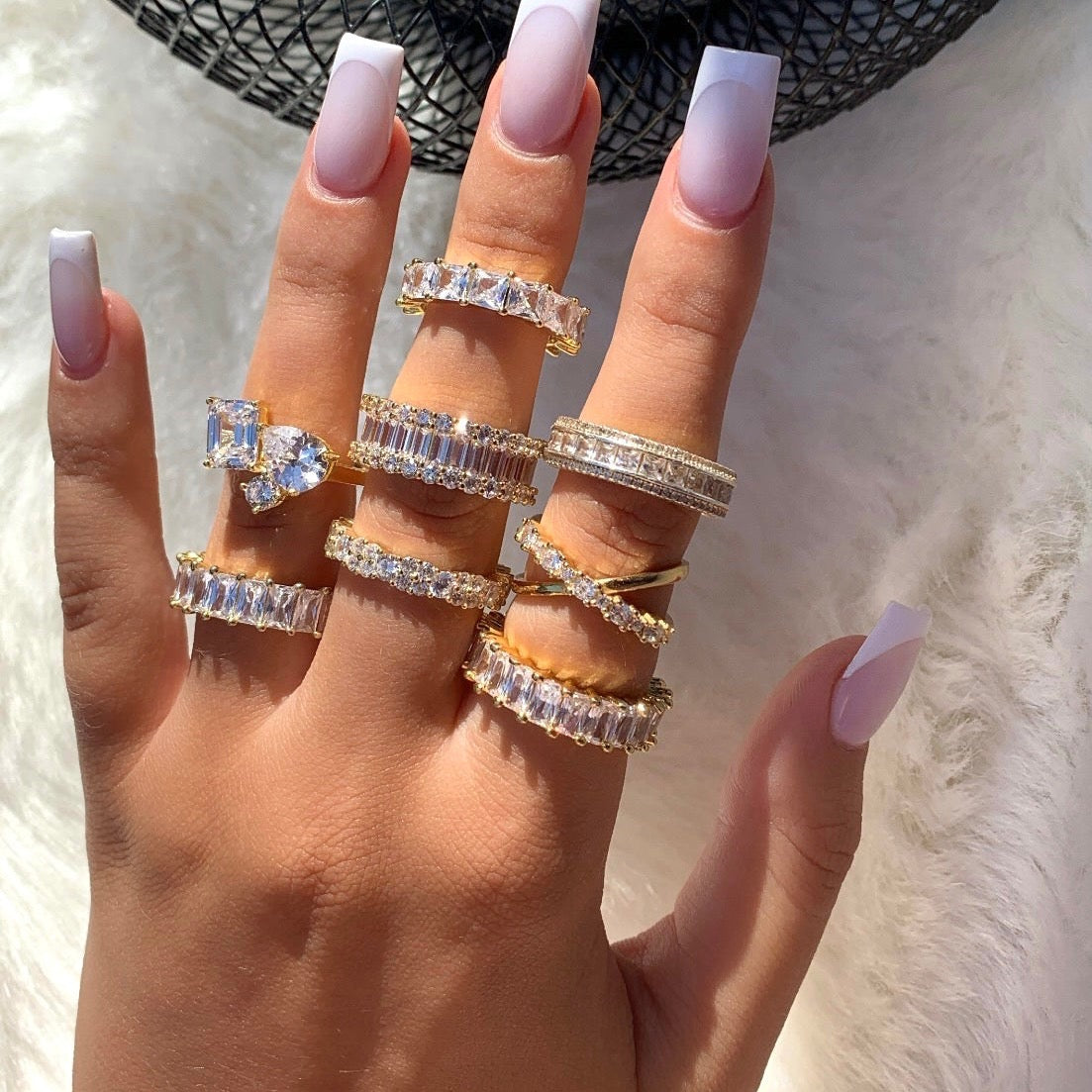 Srebrny Pierścionek Z Cyrkoniami | Elegancki Design 0,01 kg 3