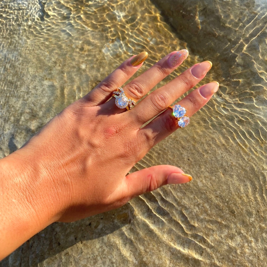 Zurych | pierścionek pozłacany 18-karatowym złotem 0.01kg 5