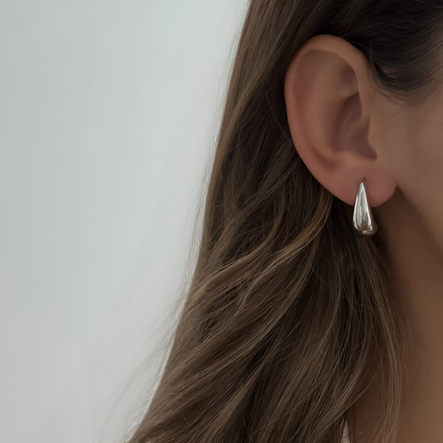 Droppy Earrings [Silver]