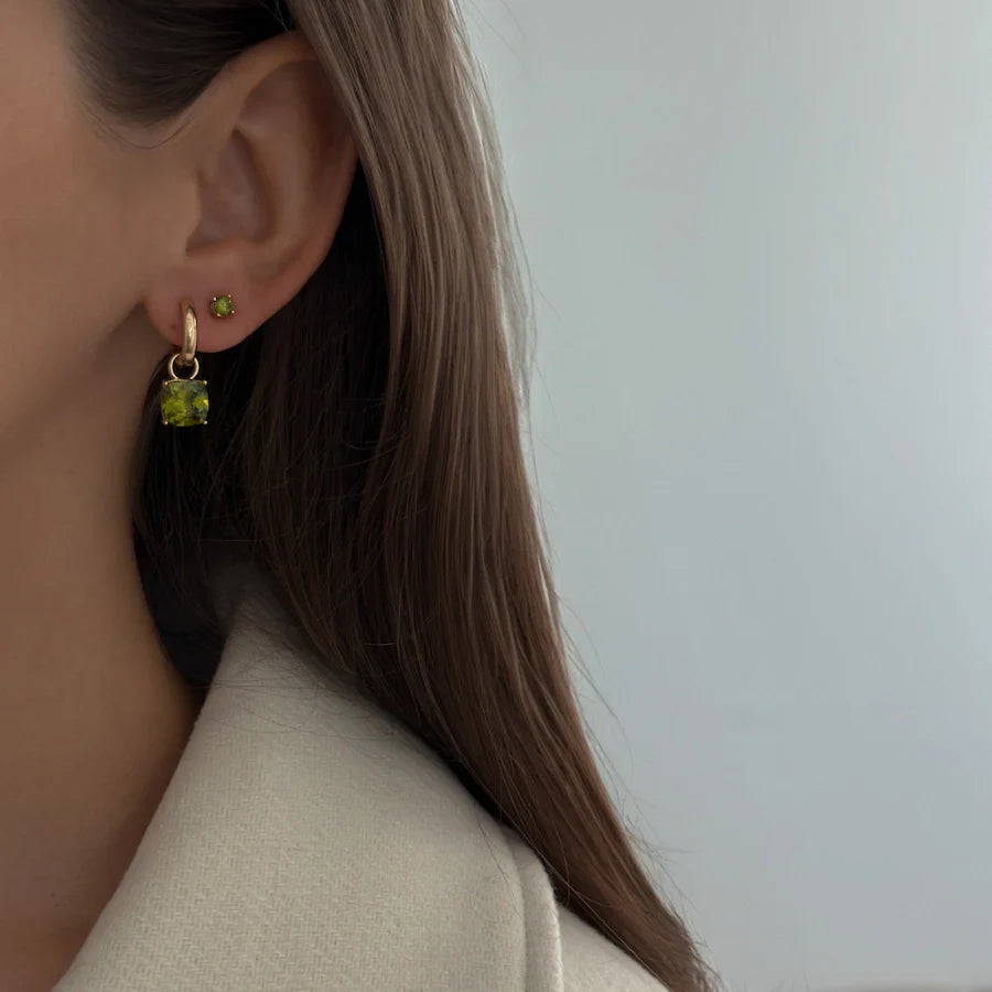 Golden Pistachio Studs