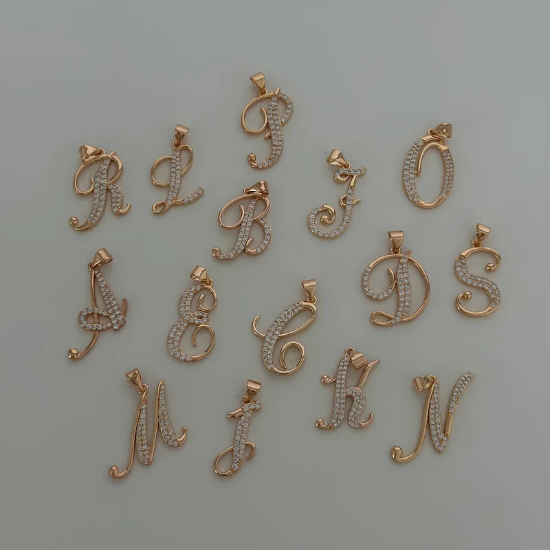 Script Letter Necklace