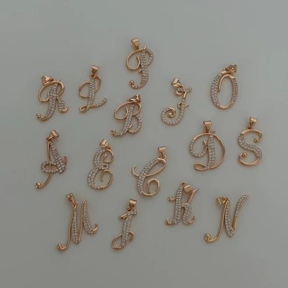 Script Letter Necklace