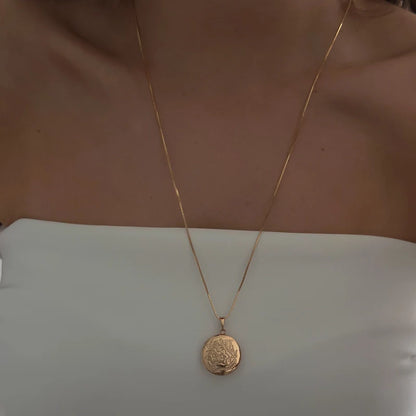 Flowers Locket Necklace