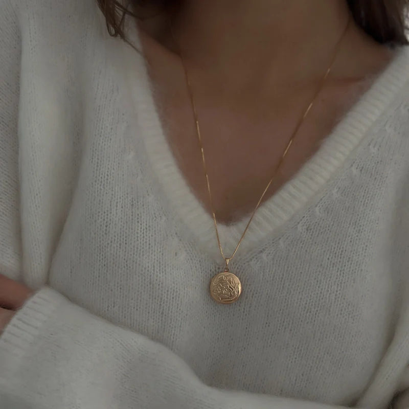 Flowers Locket Necklace