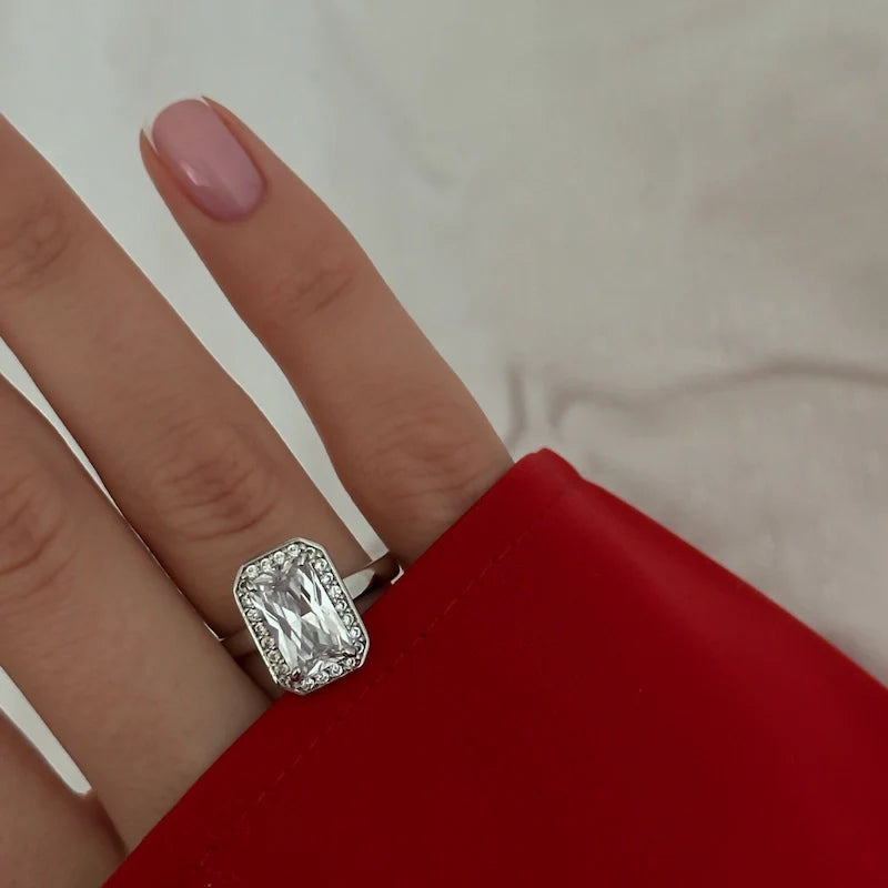 Crystal Chapel Ring [Silver]