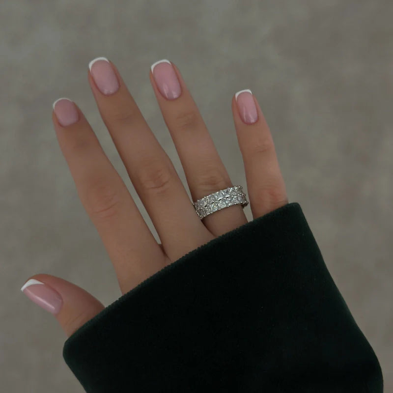 Crystal Double Band [Silver]