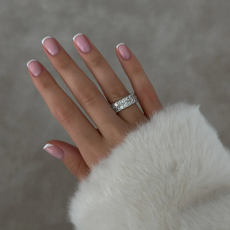 Crystal Double Band [Silver]