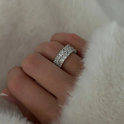 Crystal Double Band [Silver]