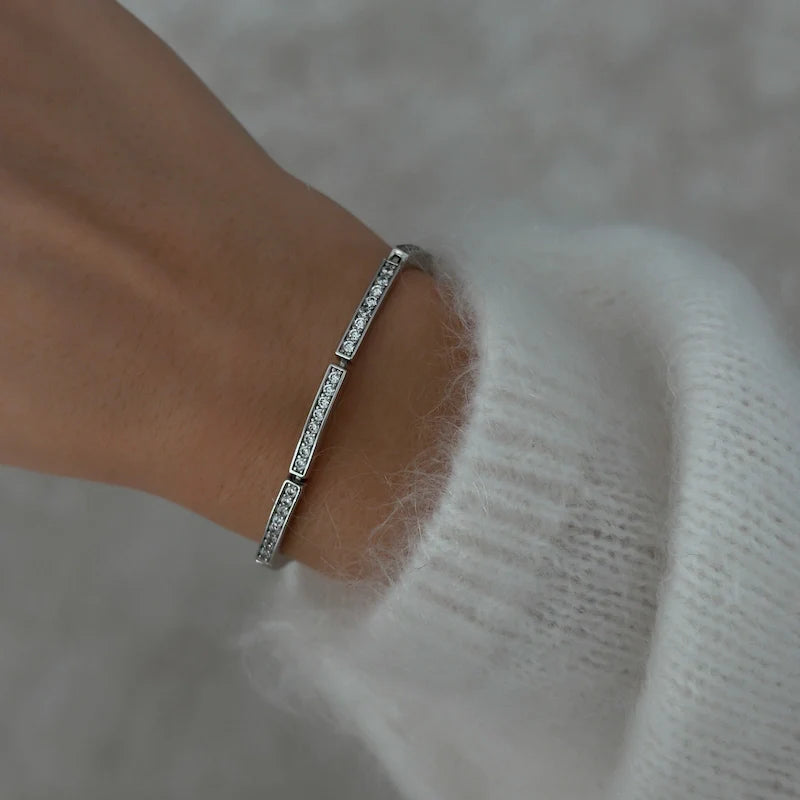 Caroline Diamond Bracelet [Silver]