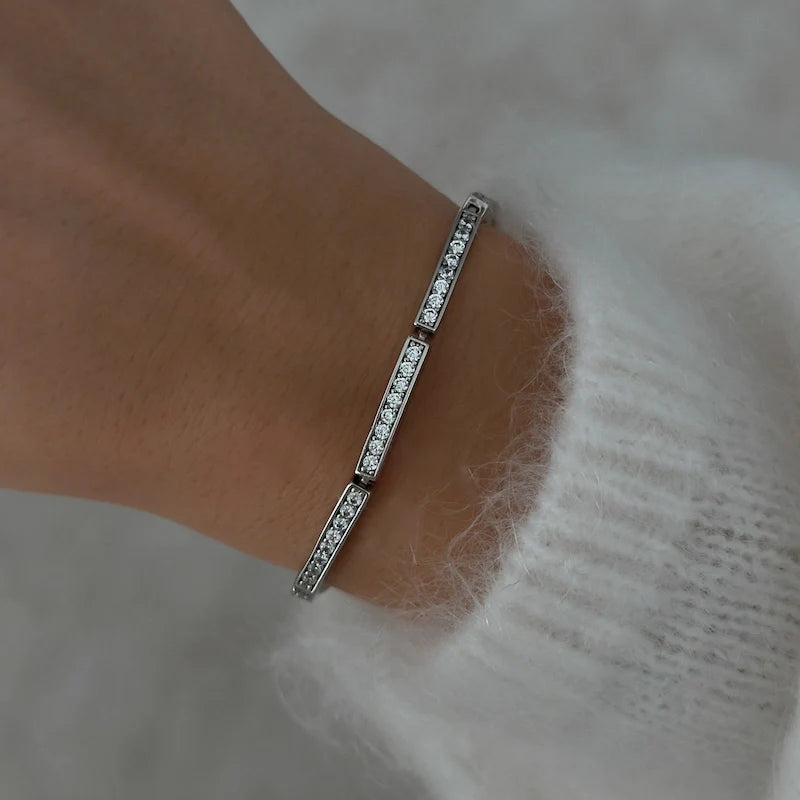 Caroline Diamond Bracelet [Silver]