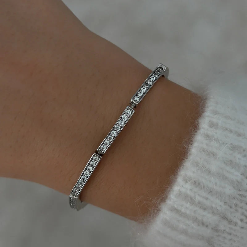 Caroline Diamond Bracelet [Silver]