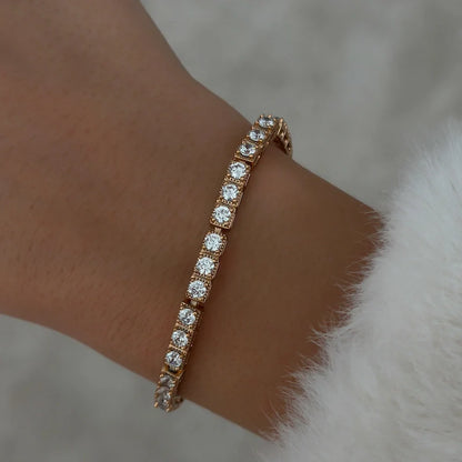 Cube Tennis Bracelet
