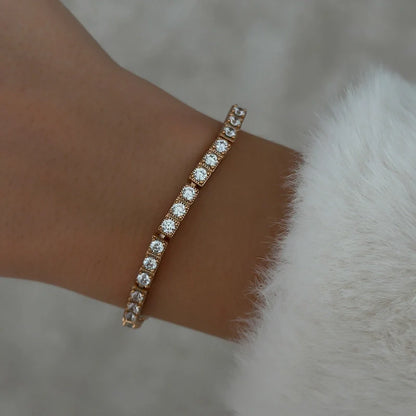 Cube Tennis Bracelet