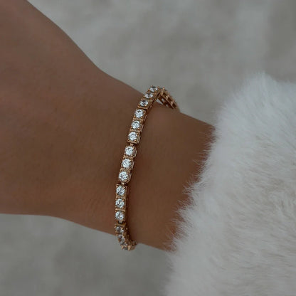 Cube Tennis Bracelet