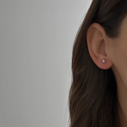 Carre Studs [Silver]