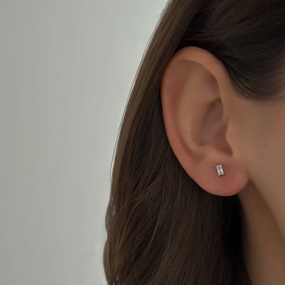 Carre Studs [Silver]