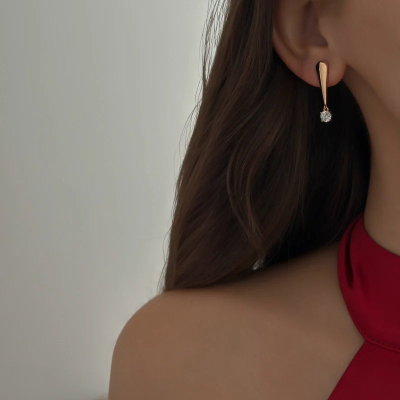 Diamond Drop Studs