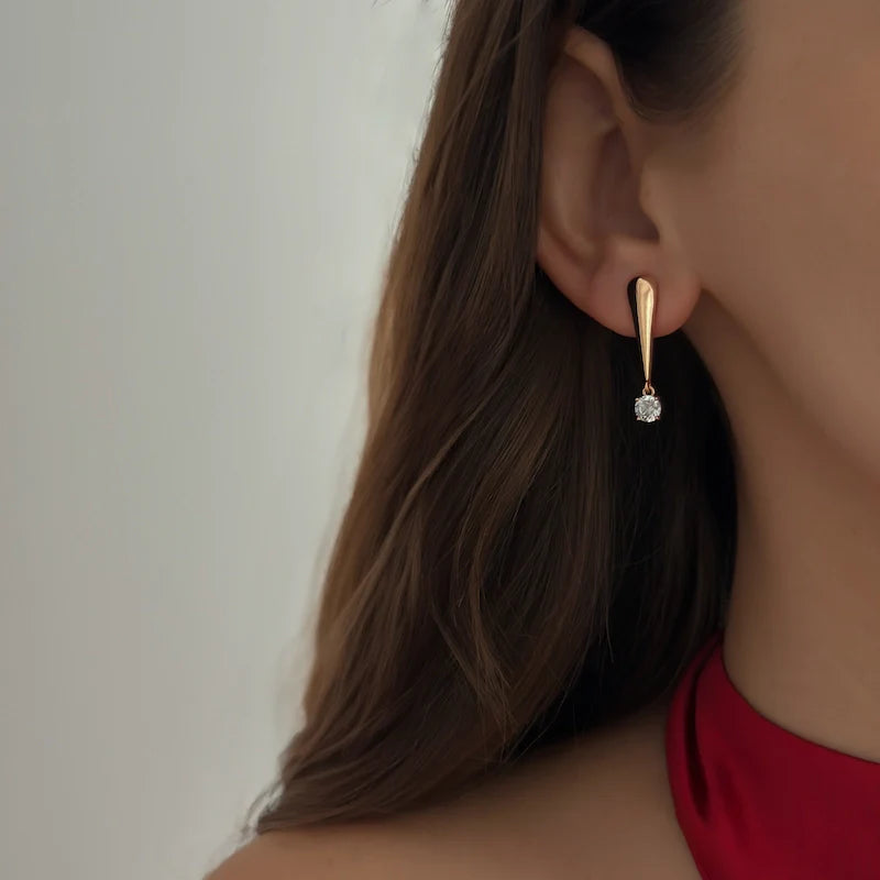 Diamond Drop Studs