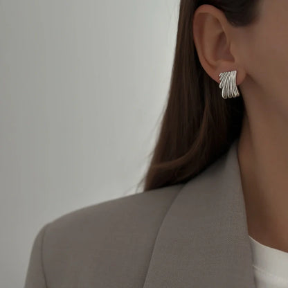 Celine Studs [Silver]