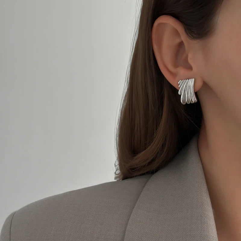 Celine Studs [Silver]