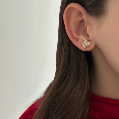 Rococo Heart Studs