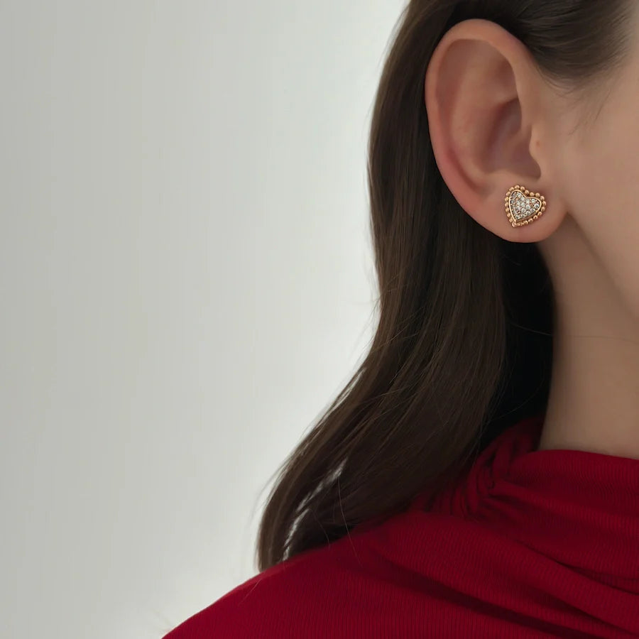 Rococo Heart Studs