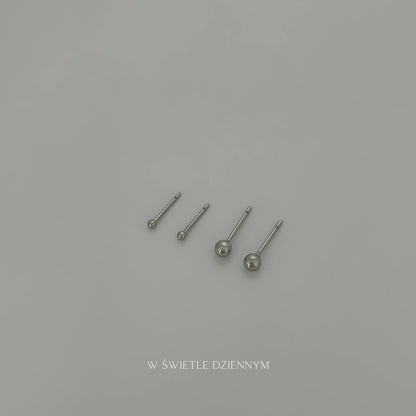 Tiny Drops Studs [Silver]
