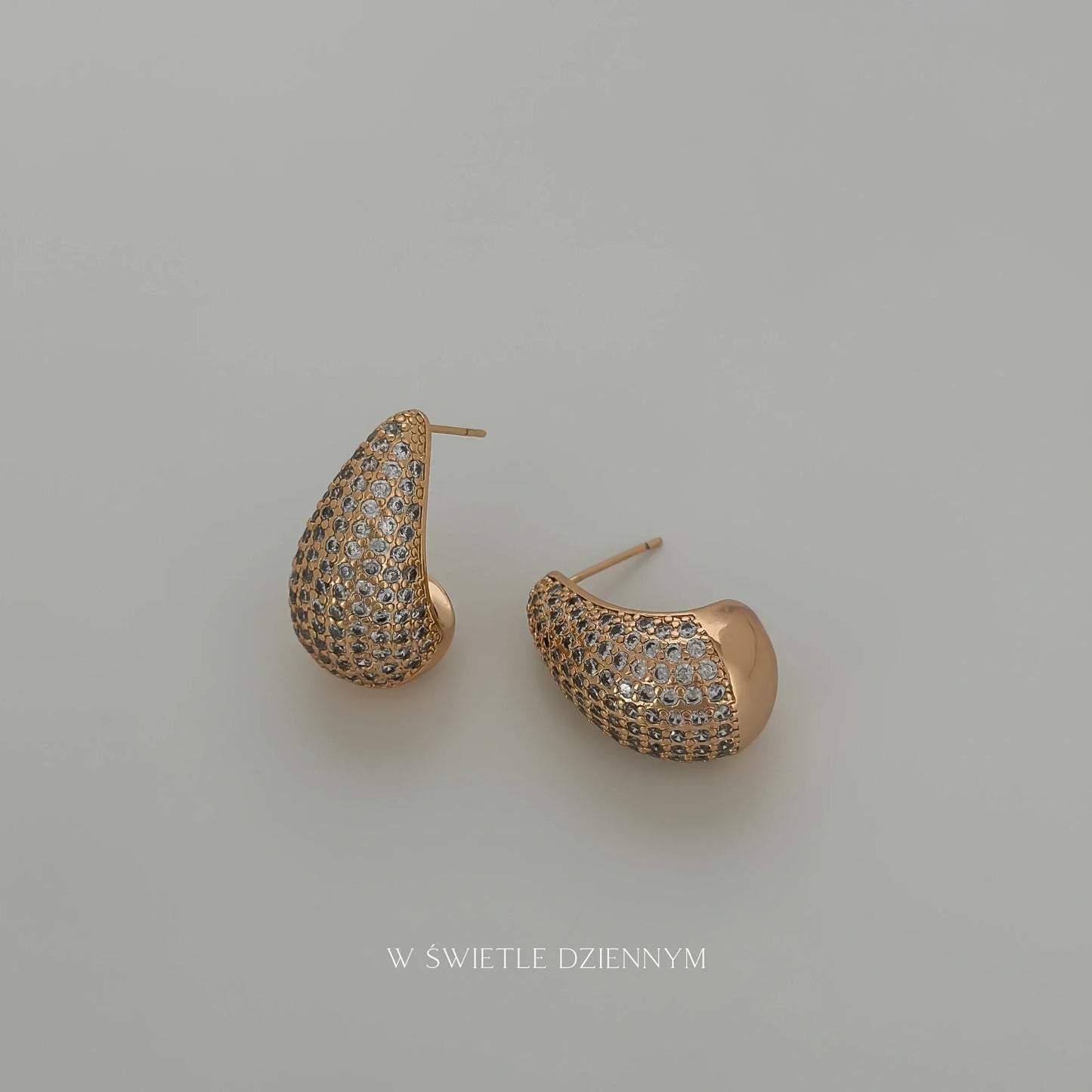 Pave Drop Earrings