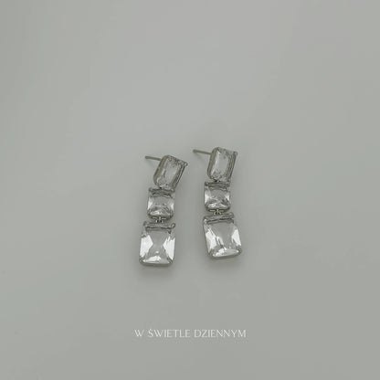 Blair Crystal Earrings [Silver]