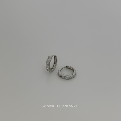 Kolczyki koła Odwaga – srebro