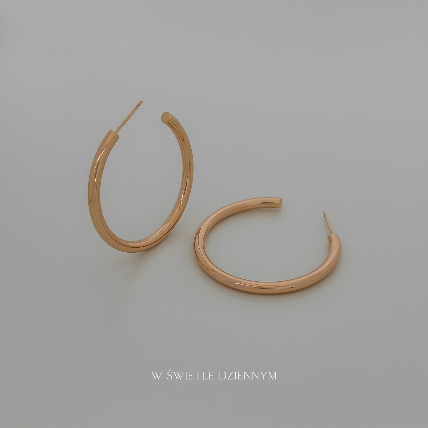 Kolczyki koła Srebrny Blask