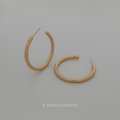 Kolczyki koła Srebrny Blask