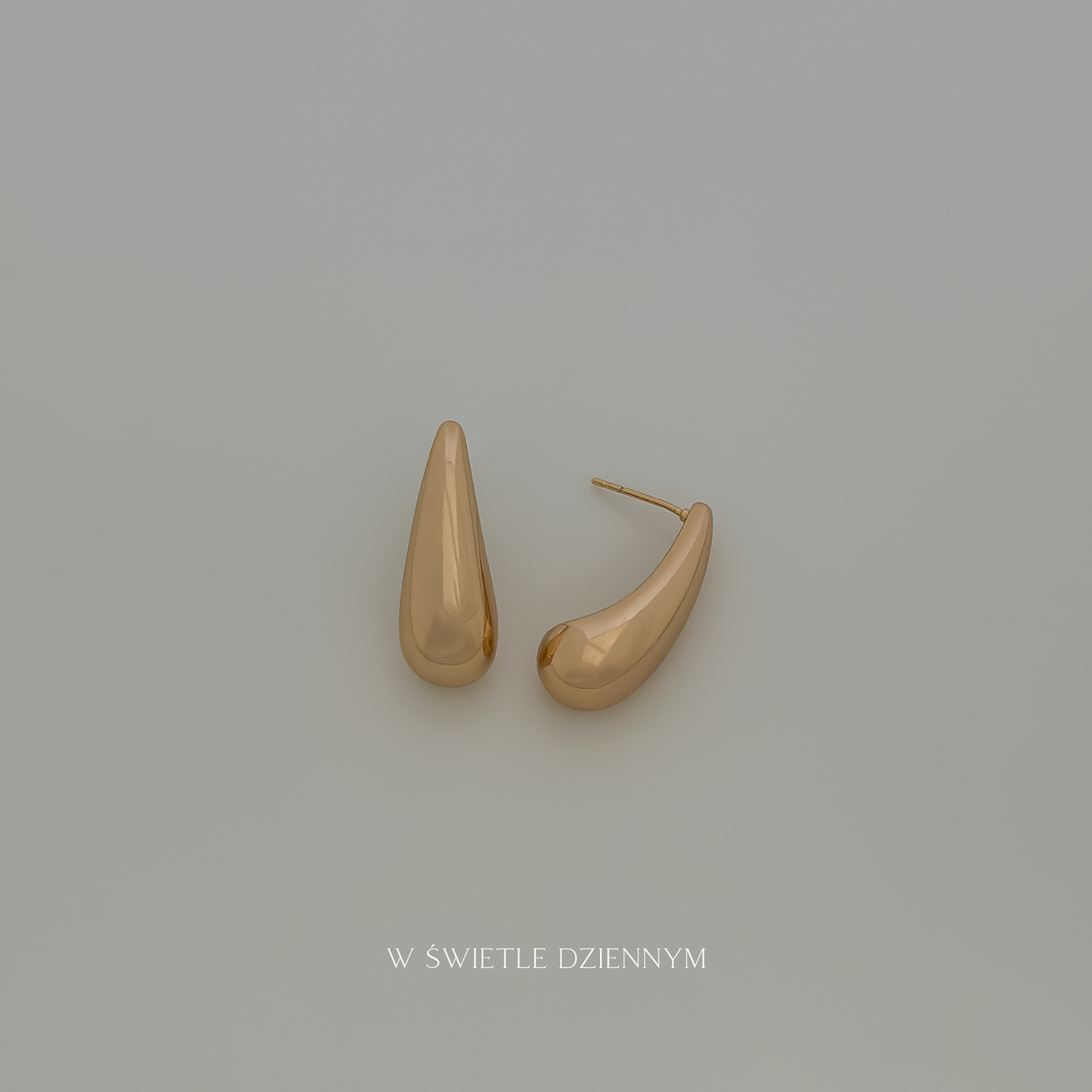 Slim Teardrop Studs
