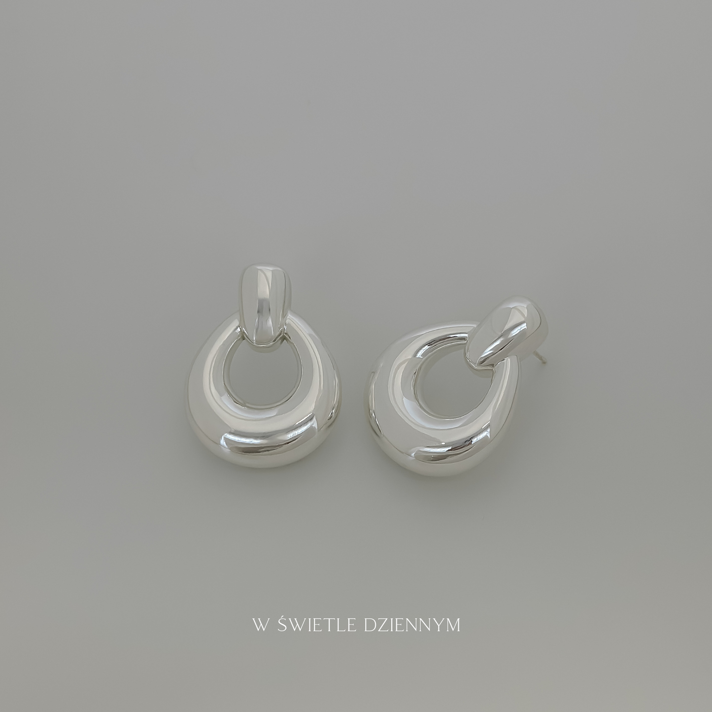 Kolczyki sztyfty Kropla – srebro