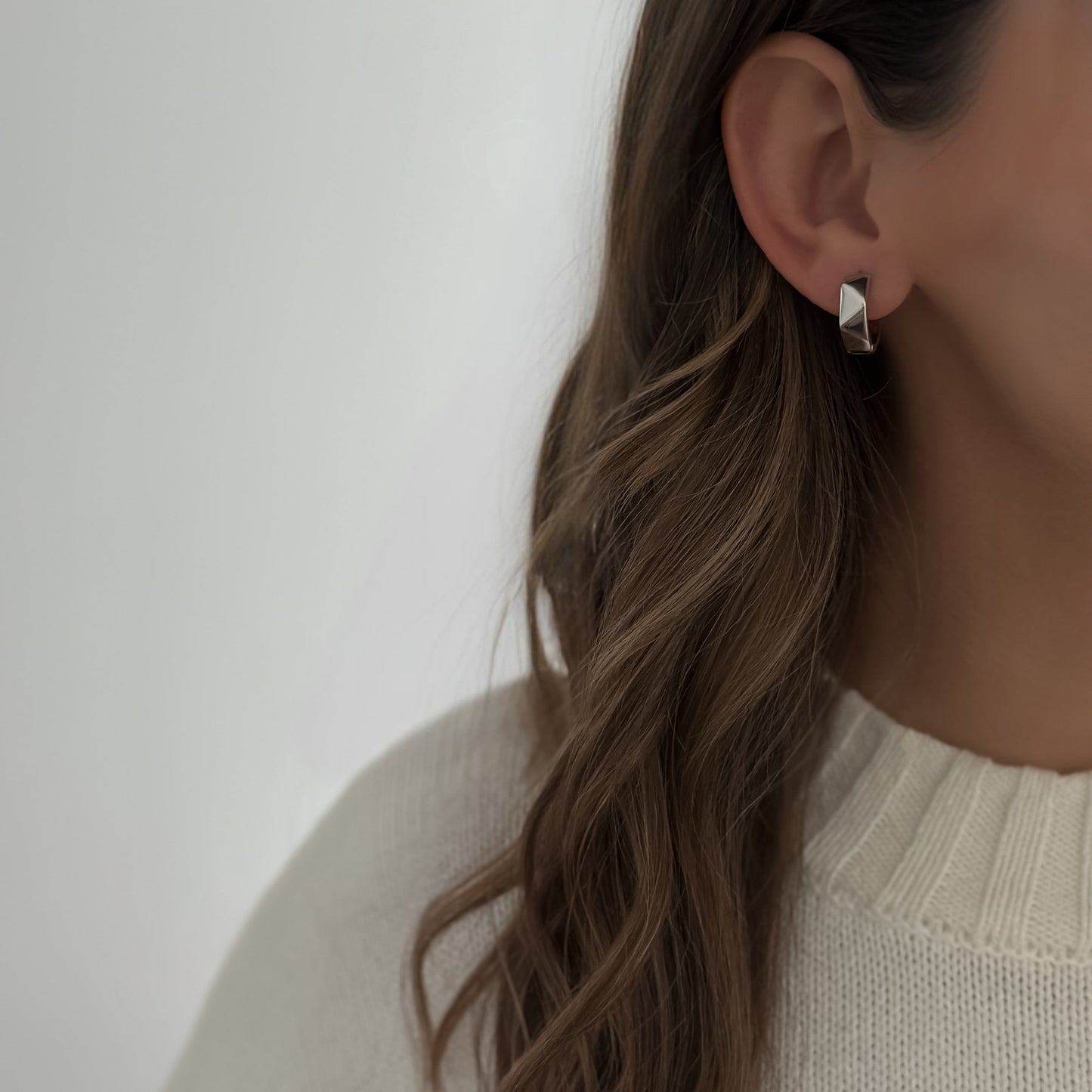 Geometric Hoops [Silver]