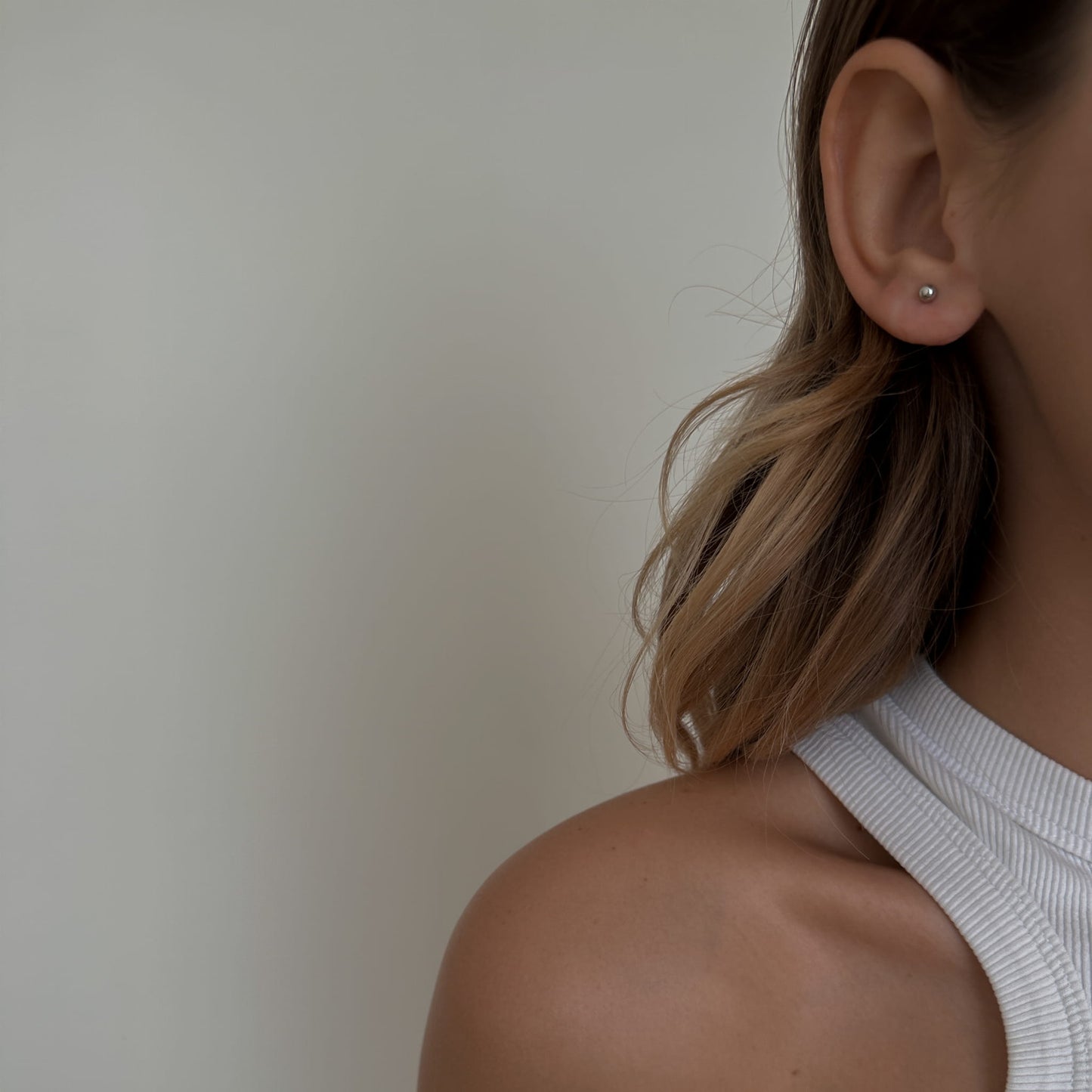 Tiny Drops Studs [Silver]