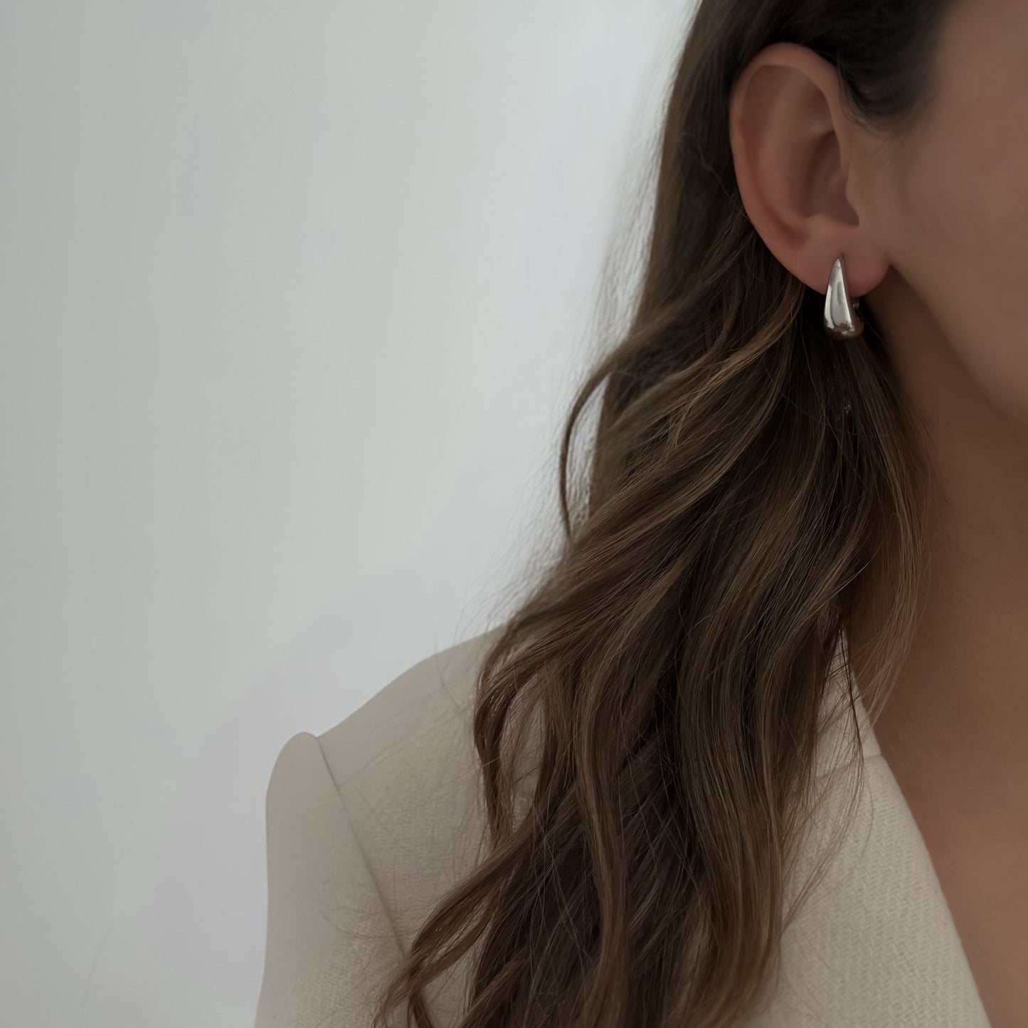 Droppy Earrings [Silver]